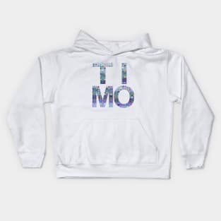 Timo, name, typography Kids Hoodie